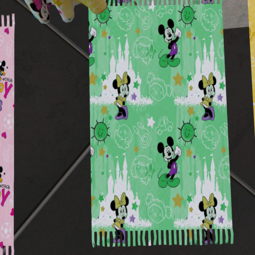 Green Happy Kids Rug