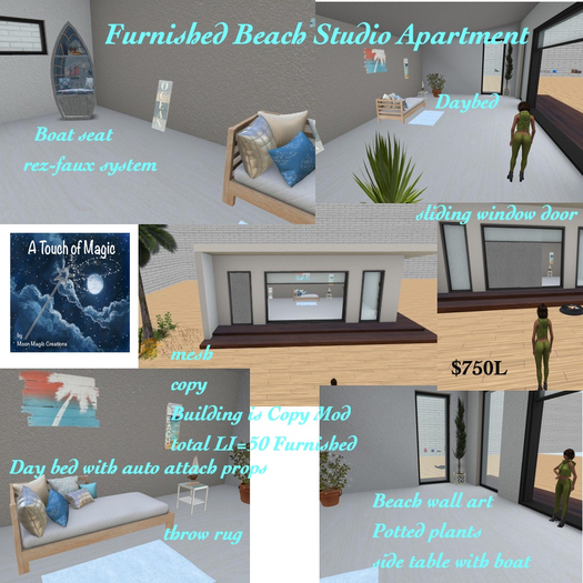 FURNISHED BEACH STUDIO APARTMENT-BOX