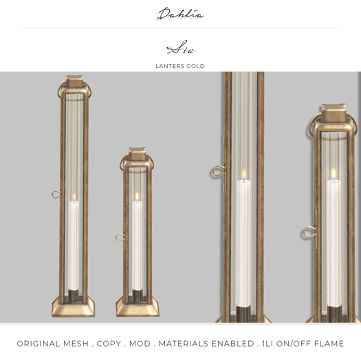Dahlia - Sia - Lanterns - Gold 