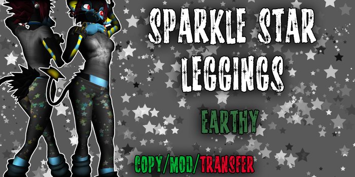 CLAY - Sparkle Star Leggings Earthy