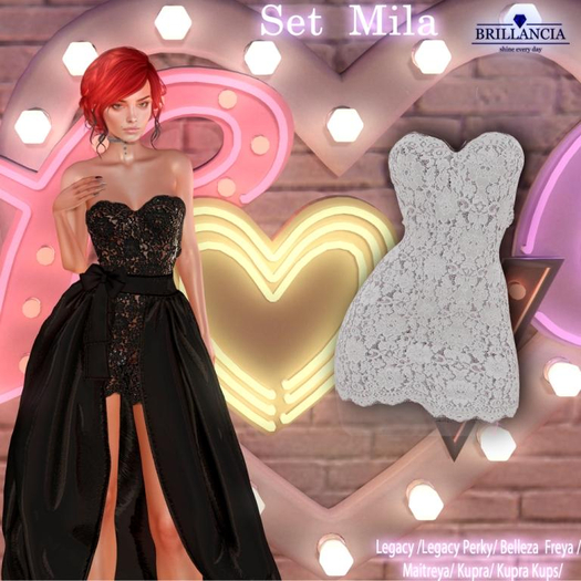 BRILLANCIA - Dress Mila WHITE