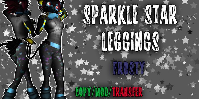 CLAY - Sparkle Star Leggings Frosty