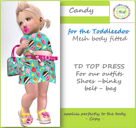 TOP SKIRT Candy  *** Little Croc***