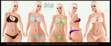 DELICATT COUTURE - APOENA BIKINI - PACK 10 COLORS