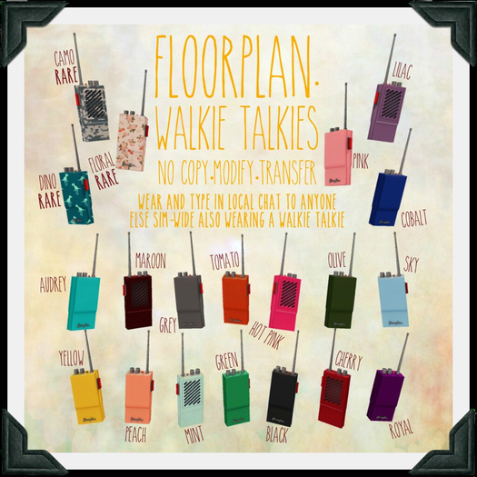 floorplan. walkie talkie / camo RARE