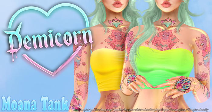 {Demicorn} Moana Tank - Rainbow Pack