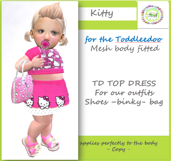 TOP SKIRT  KITTY ***Little Croc***