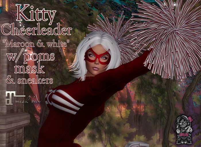 [MAD] Kitty Cheerleader Maroon