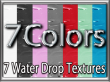 Zoy Texture [ Water Drop 03 ] Seamless - 7 Colors