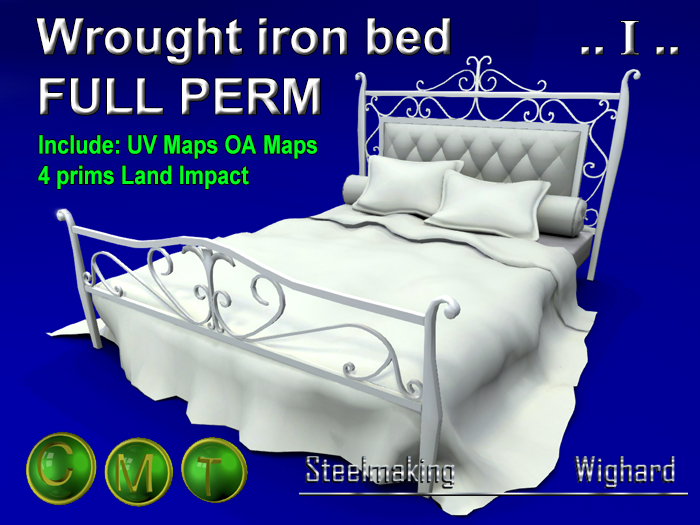 Wrought iron bed .. I ..FULL_PERM