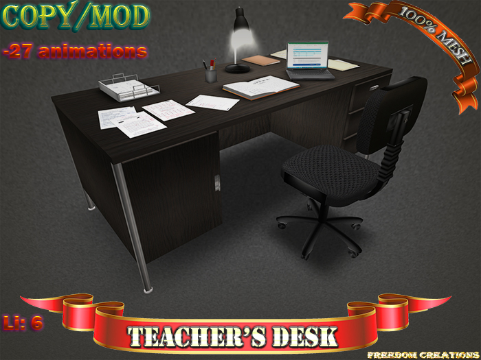 Teacher's desk-Freedom creations