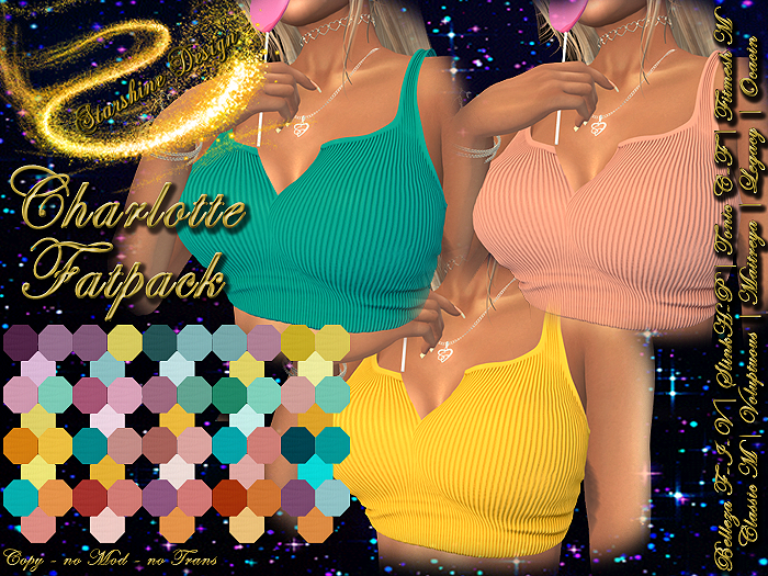 ~✯SD✯~ Charlotte Top [FATPACK]