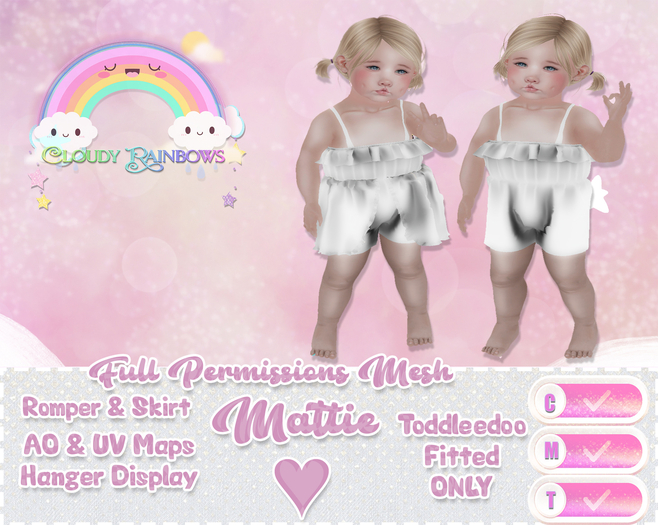 *Cloudy Rainbows* Mattie - Full Perm