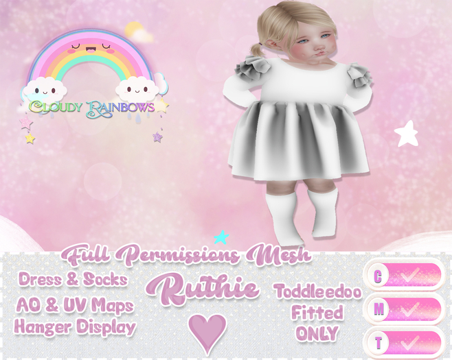 *Cloudy Rainbows* Ruthie - Full Perm