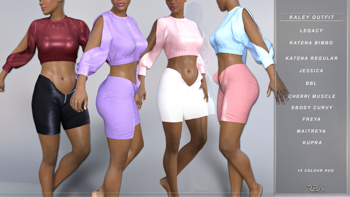 R2A- KALEY OUTFIT W/HUD