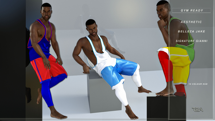 R2A-GYM READY OUTFIT W/HUD