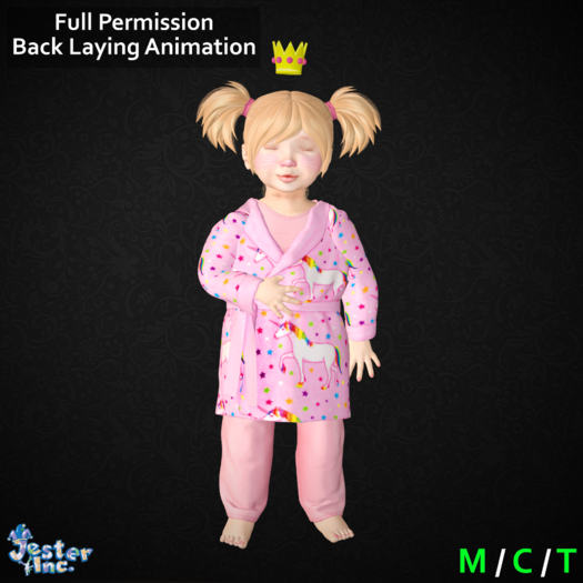[Jester Inc.] Full Perm Back Laying Animation!