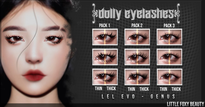 (ADD ME) ~Little Foxy B.~ Dolly Eyelashes (Pack 1)