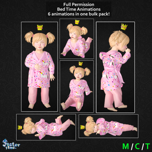 [Jester Inc.] Bed Time Animations 6-Pack!