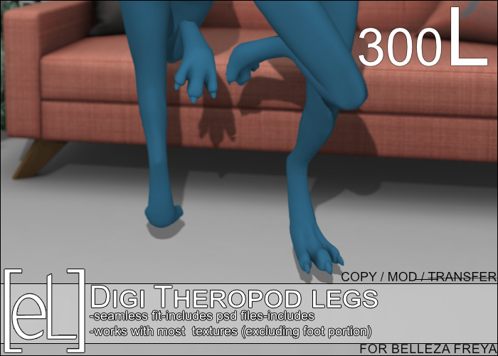 [eL] Digi Legs Theropod for Belleza Freya