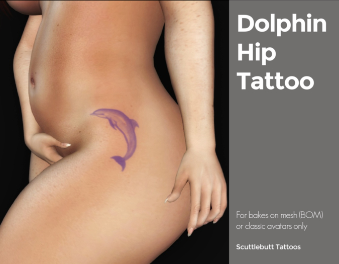 .::Scuttlebutt::. Dolphin Hip Tattoo