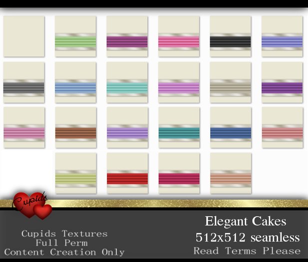 Elegant Cakes Textures Seamless one way