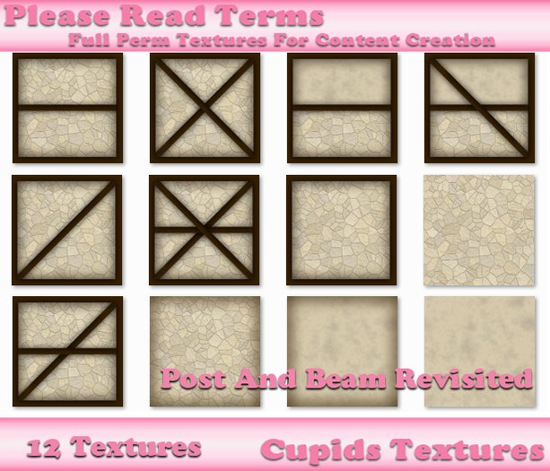 Post and Bean Stone Wall Textures (12)