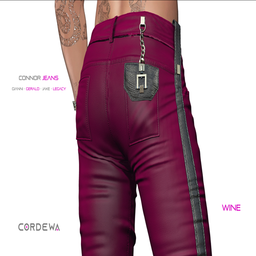 *CORDEWA* CONNOR JEANS WINE