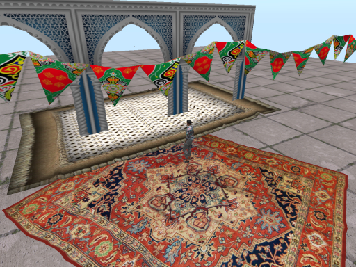 Ramadan Flag String Mesh Style 4  زينة رمضان اعلام