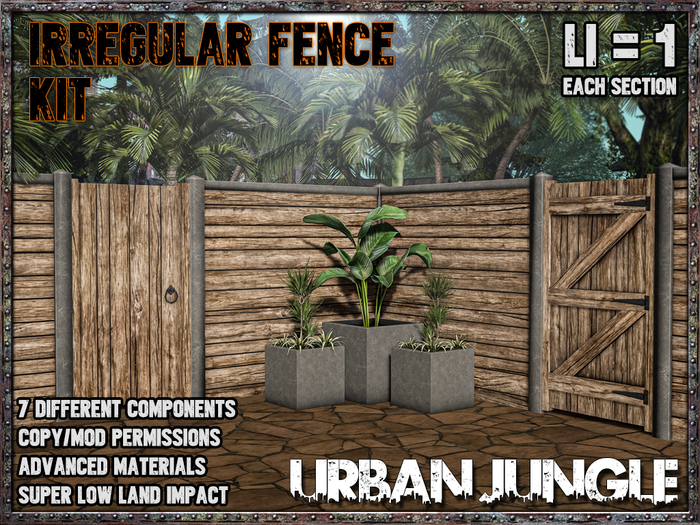 URBAN JUNGLE - IRREGULAR FENCE KIT