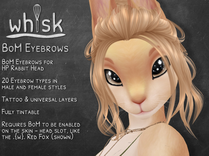 .{w}. BoM Eyebrows : HP Rabbit