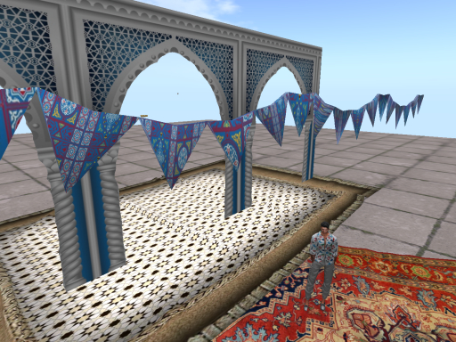 Ramadan Flag String Mesh Style 9  زينة رمضان اعلام