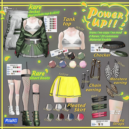 MIWAS / Power up Tank top #Pink