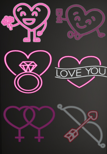 Romantic Neon Textures - Modern Romantic Textures FATPACK