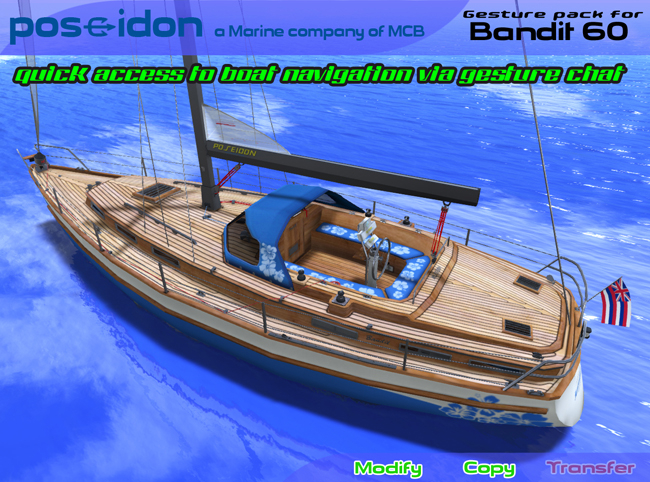::POSEIDON:: Bandit 60 - SAILING GESTURE PACK