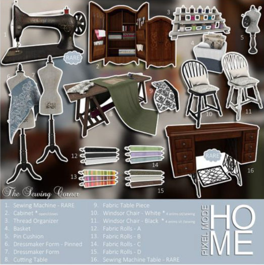 [PM]Pixel Mode - The Sewing Room - Dressmakers Form