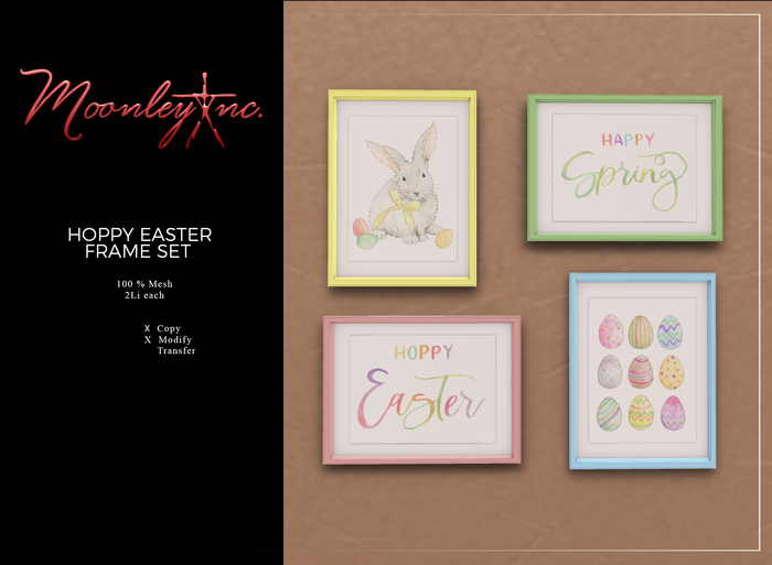 Moonley Inc. - Hoppy Easter Frame Set