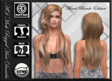 AD Mesh Rigged Hair Daniela Mixed Blonde Edition