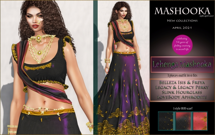 Lehenga Mashooka BLACK 