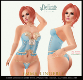 #PROMO#Delicatt Couture - EMMA Lingerie - Blue