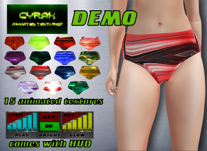 Bikini for Maitreya, Belleza, Slink, Tonic-Animated Texture-Model B2-DEMO