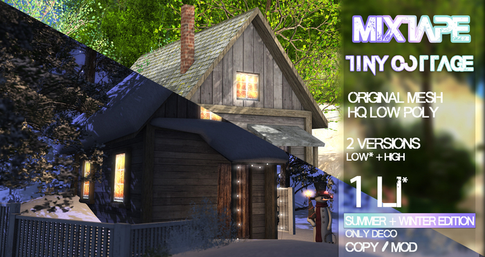 MIXTAPE Buildings - tiny cottage s + w version ( V1.0) 
