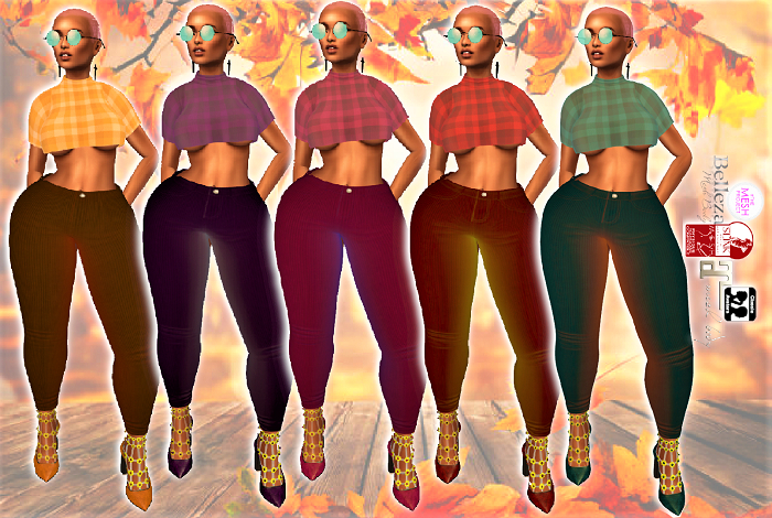 *DU*Crop Top&Pants-Wear-To-Unpack