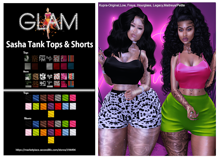 ***Sasha Tank Top & Shorts (FATPACK)***