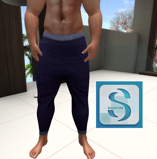 Sweat pants blue Signature