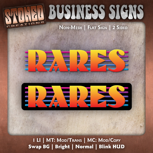 Second Life Marketplace - SC: Gacha Rares Sign MC BOXED