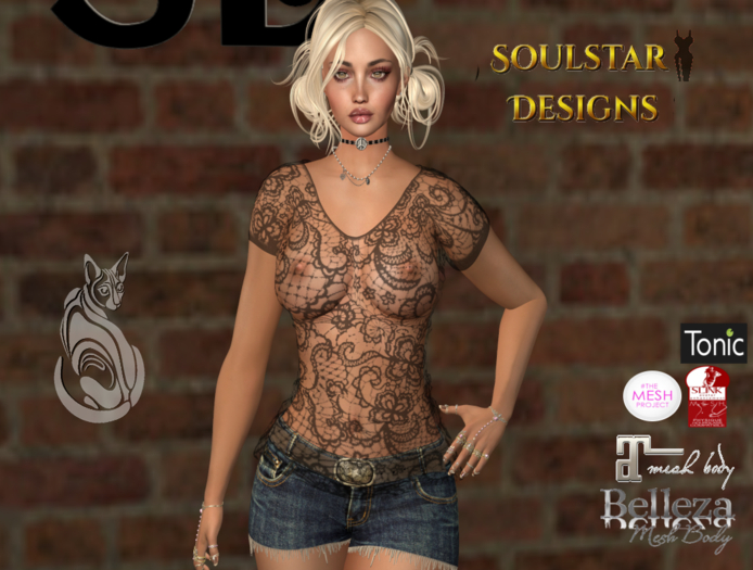 Expressions Sheer Lace T