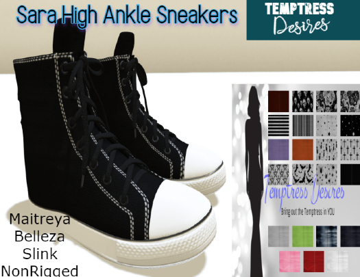 *TD* Sara High Ankle Sneakers-ADD