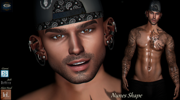 ::G.B-Nunes Shape-Lelutka Alain Head::