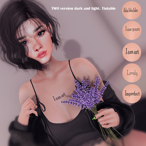 PC//  chest phrases  tattoo (tintable)